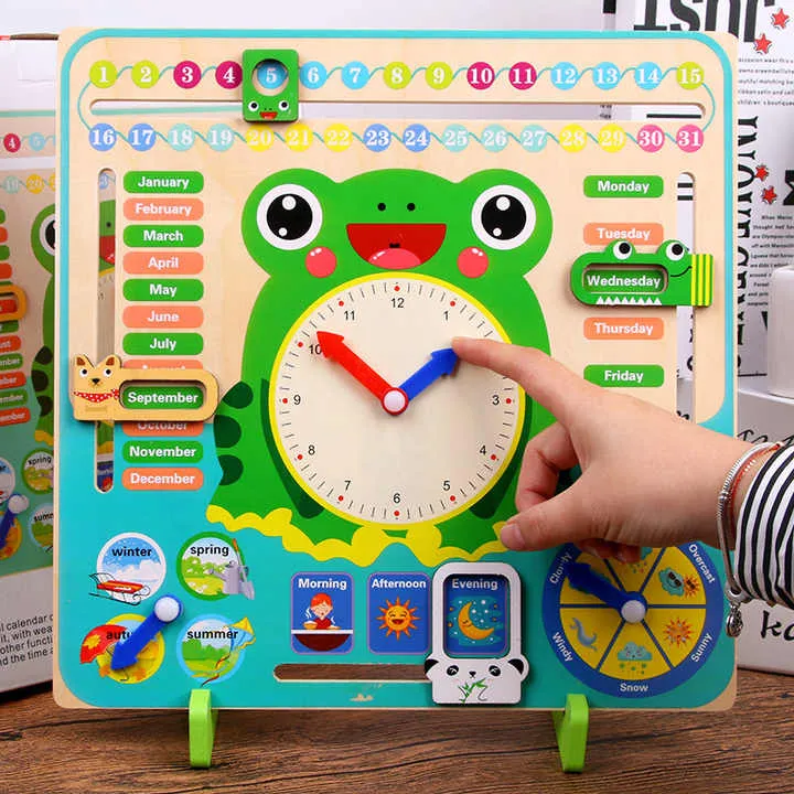 بالجملة لعبة تعليمية للاطفال - ساعات تعليمية خشبية للاطفال للاطفال Wholesale Educational Toy for Kids - Wooden Educational Clocks for Kids