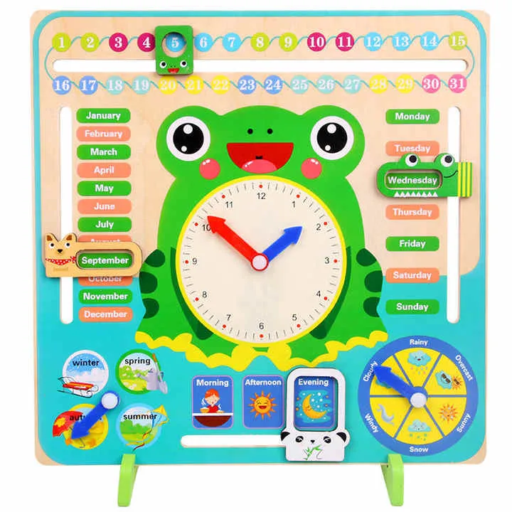 بالجملة لعبة تعليمية للاطفال - ساعات تعليمية خشبية للاطفال للاطفال Wholesale Educational Toy for Kids - Wooden Educational Clocks for Kids