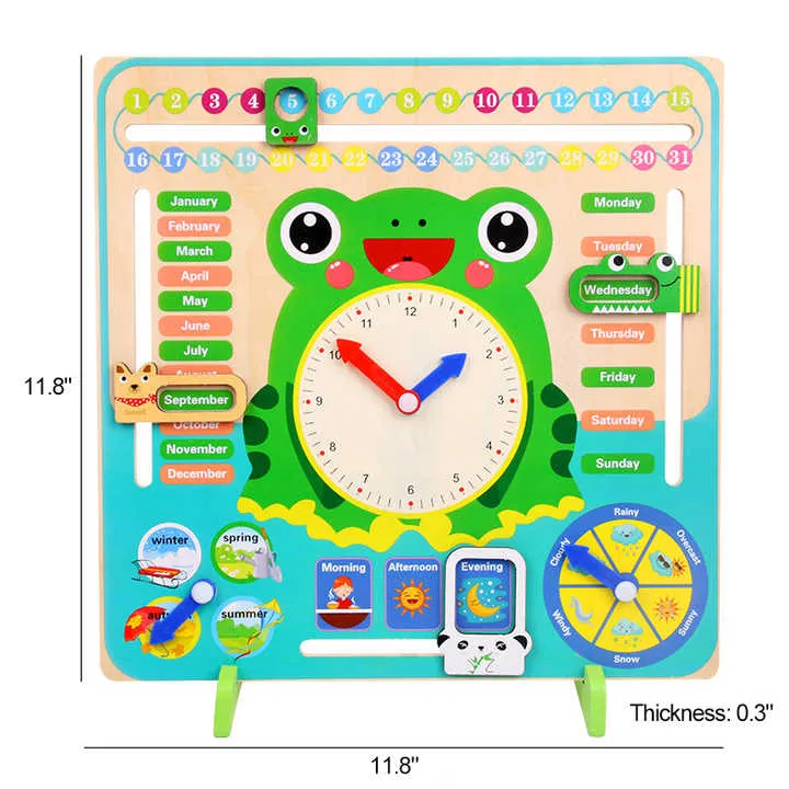بالجملة لعبة تعليمية للاطفال - ساعات تعليمية خشبية للاطفال للاطفال Wholesale Educational Toy for Kids - Wooden Educational Clocks for Kids