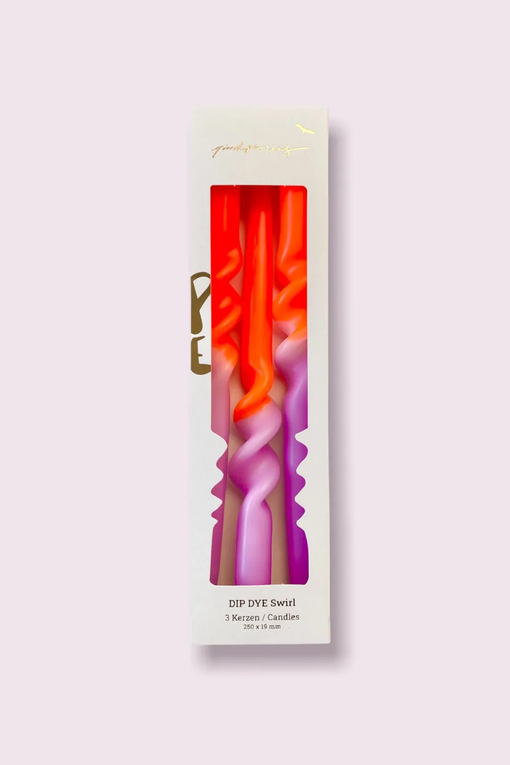 Amazing Lavender Swirl Candles
