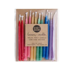 Assorted Beeswax Birthday Candles
