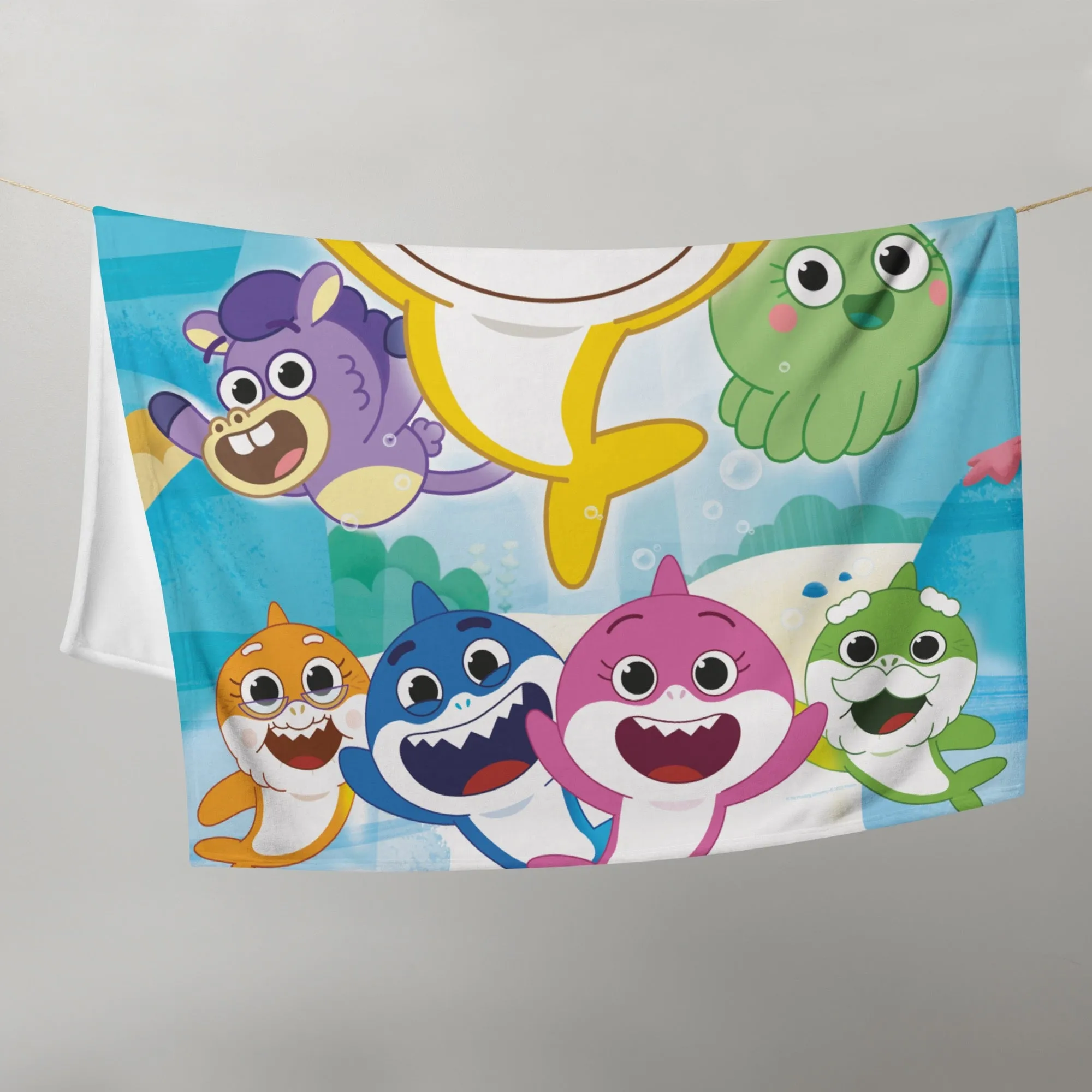 Baby Shark's Big Show Undersea World Throw Blanket