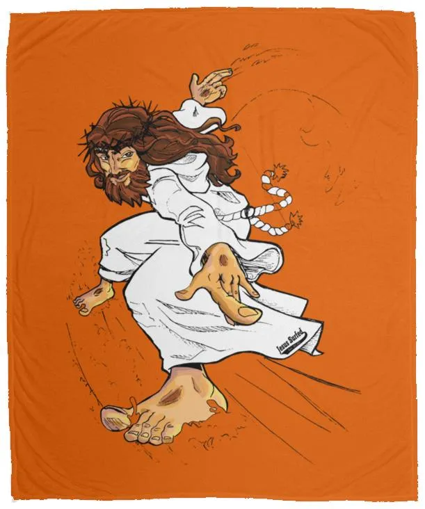 Big Jesus - Cozy Plush Fleece Blanket - 50x60