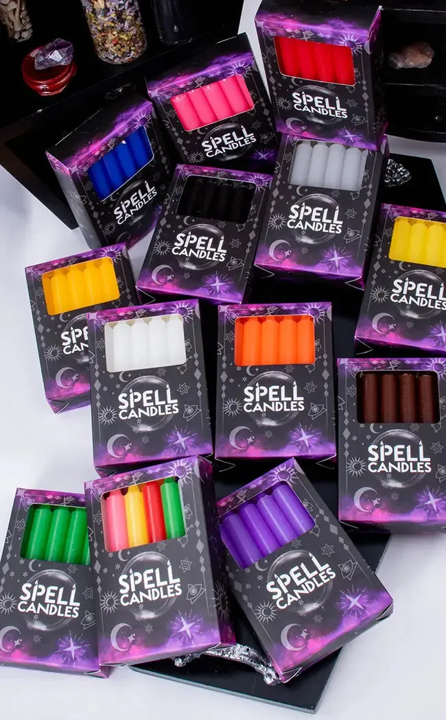 Chime Spell Candles | Grey / Silver
