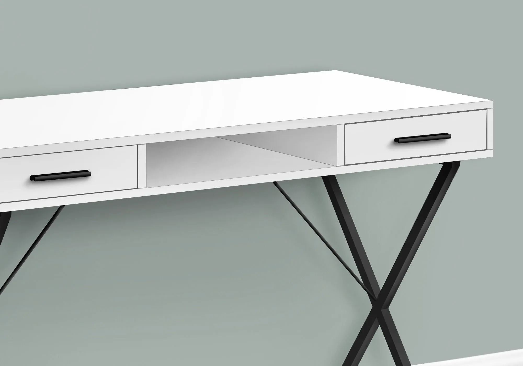 Computer Desk, Home Office, Laptop, Left / Right Set-Up, Storage Drawers, Work, Contemporary, Modern by Couch.com