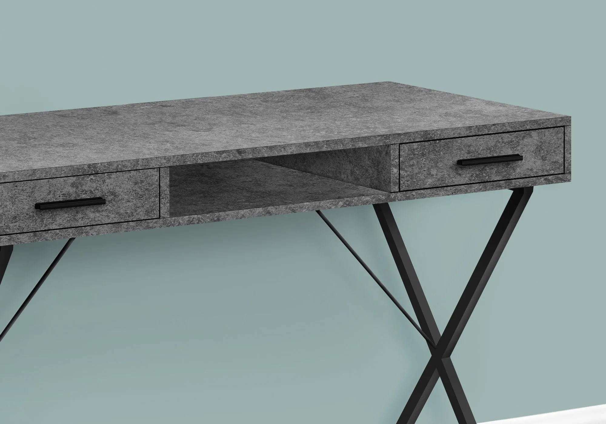 Computer Desk, Home Office, Laptop, Left / Right Set-Up, Storage Drawers, Work, Contemporary, Modern by Couch.com