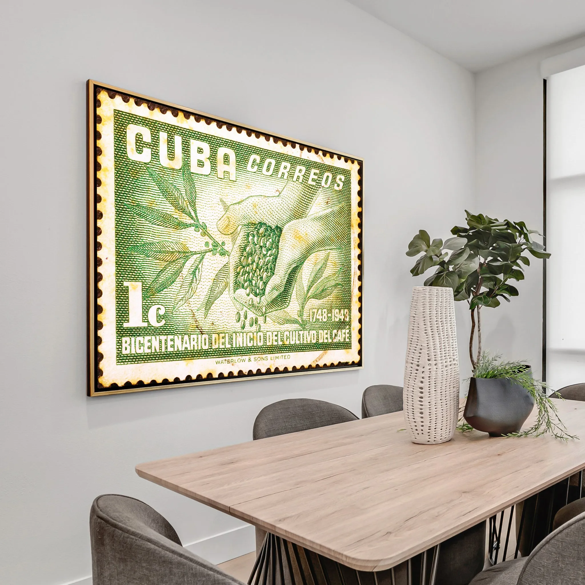 Cuban Stamp Custom Art