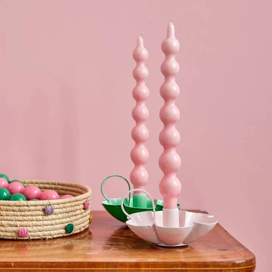 Curved Candles 2 Pack (Soft Pink)