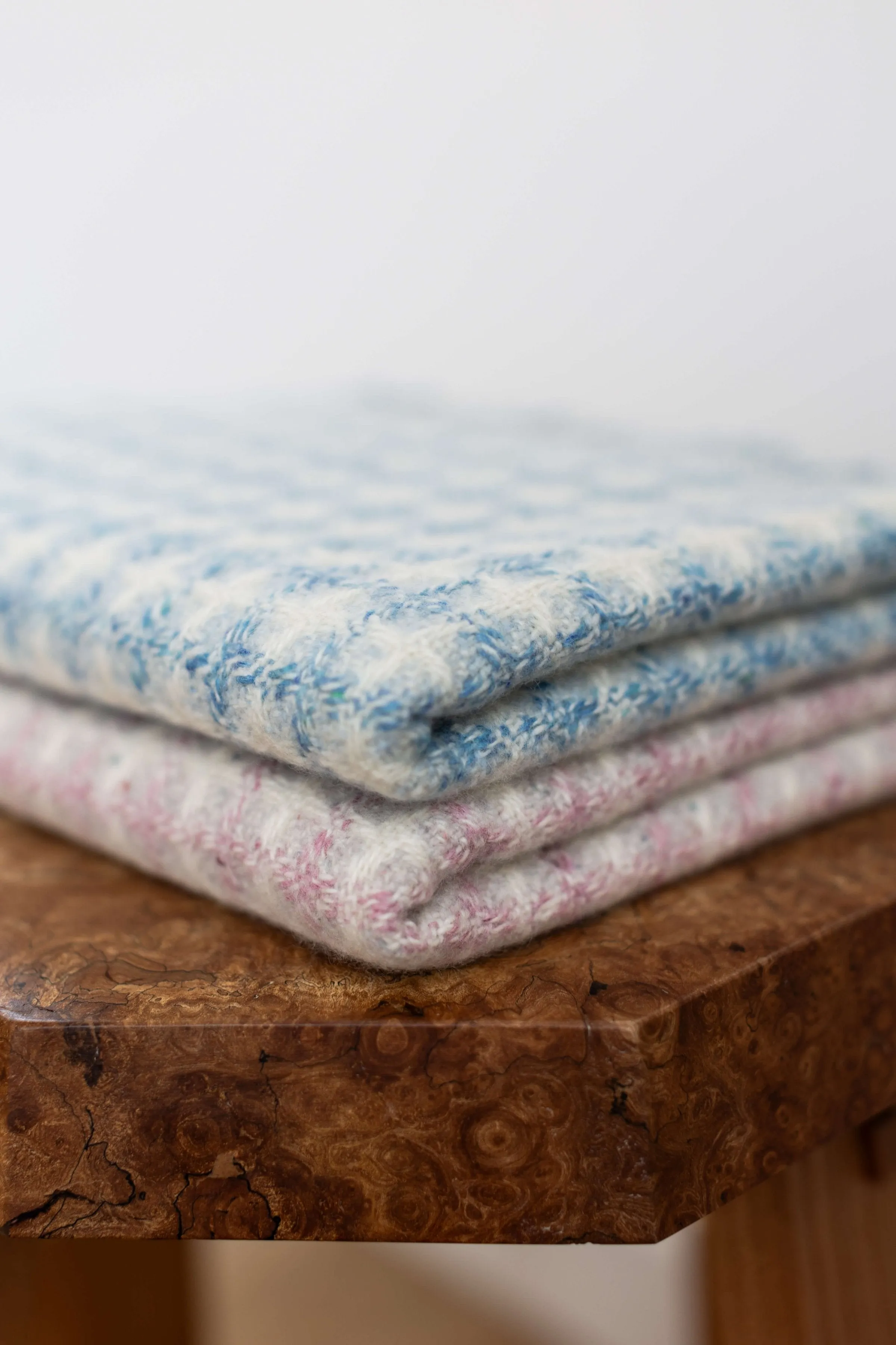Donegal Cashmere Pink Baby Blanket