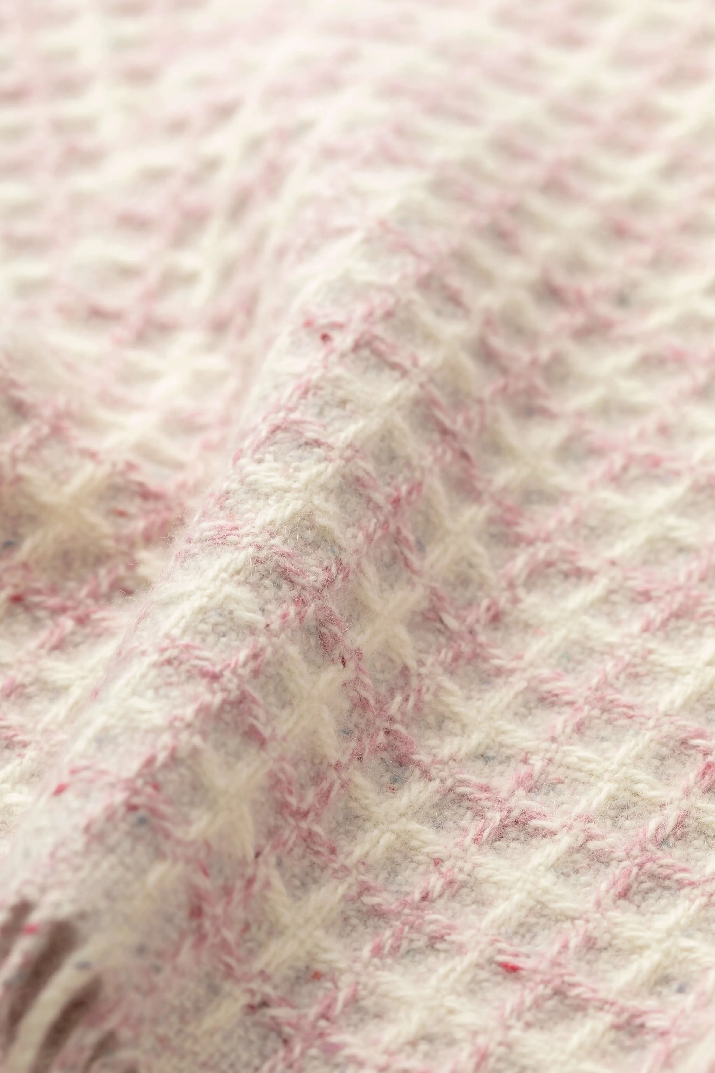 Donegal Cashmere Pink Baby Blanket