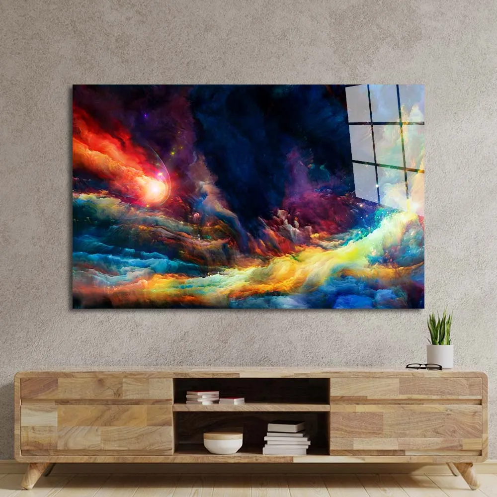 Dramatic Colourful Sky Glass Wall Art
