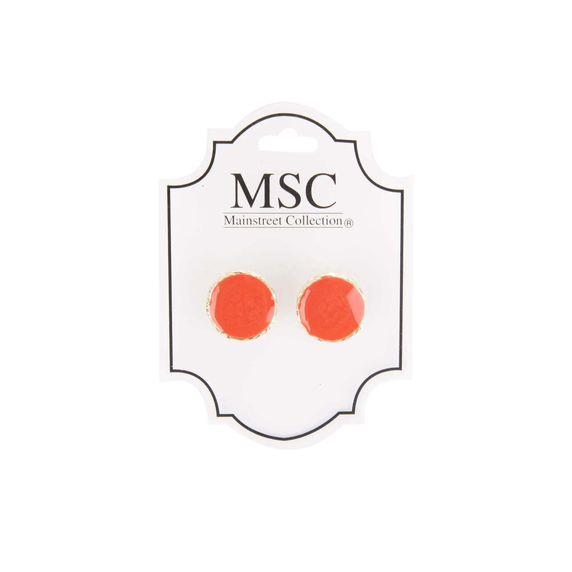Enamel Post Earrings