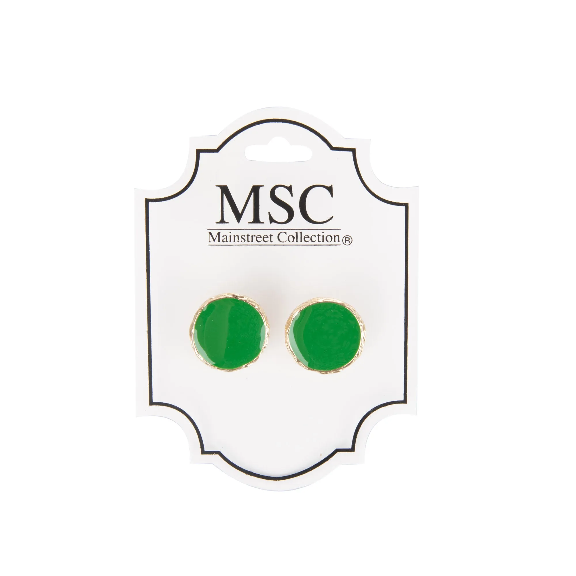 Enamel Post Earrings