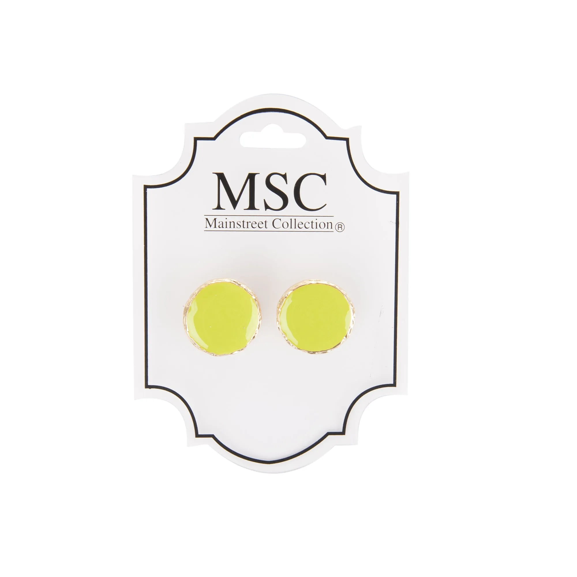Enamel Post Earrings
