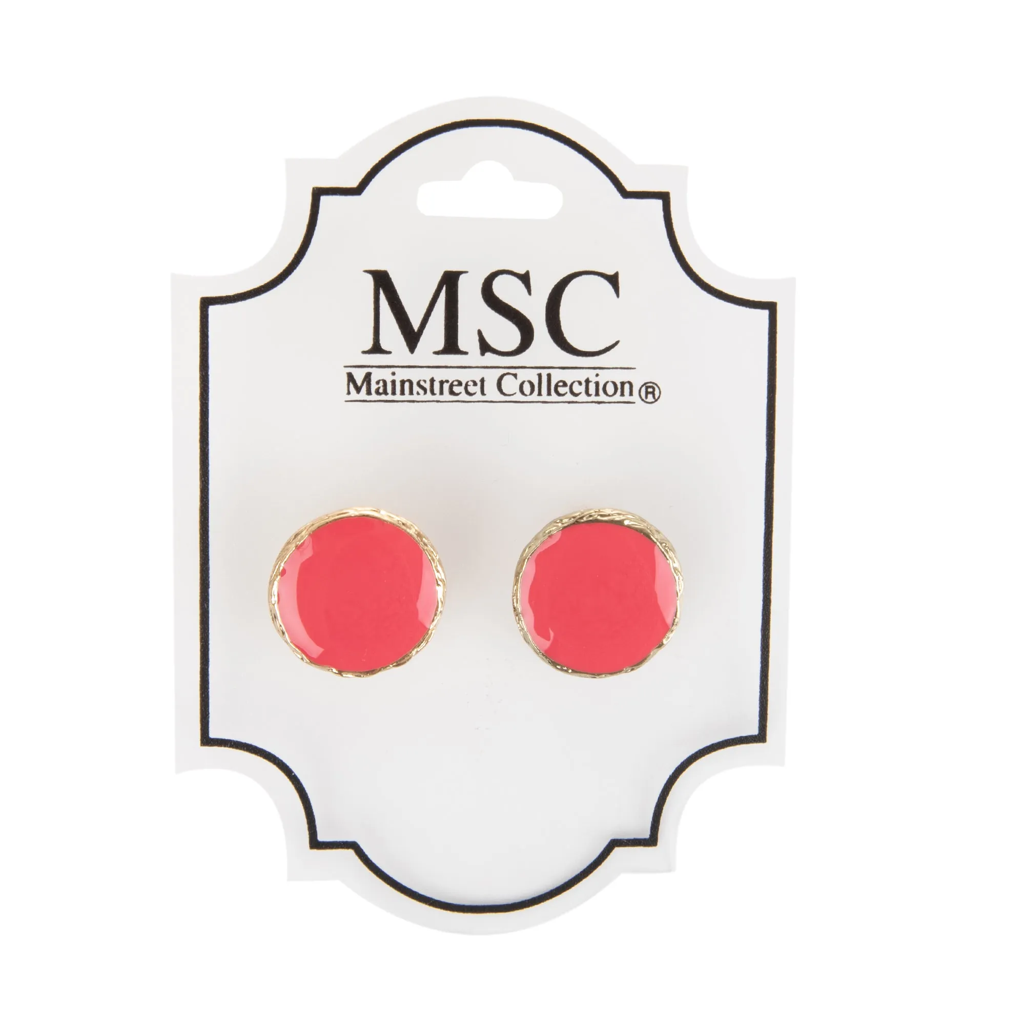 Enamel Post Earrings