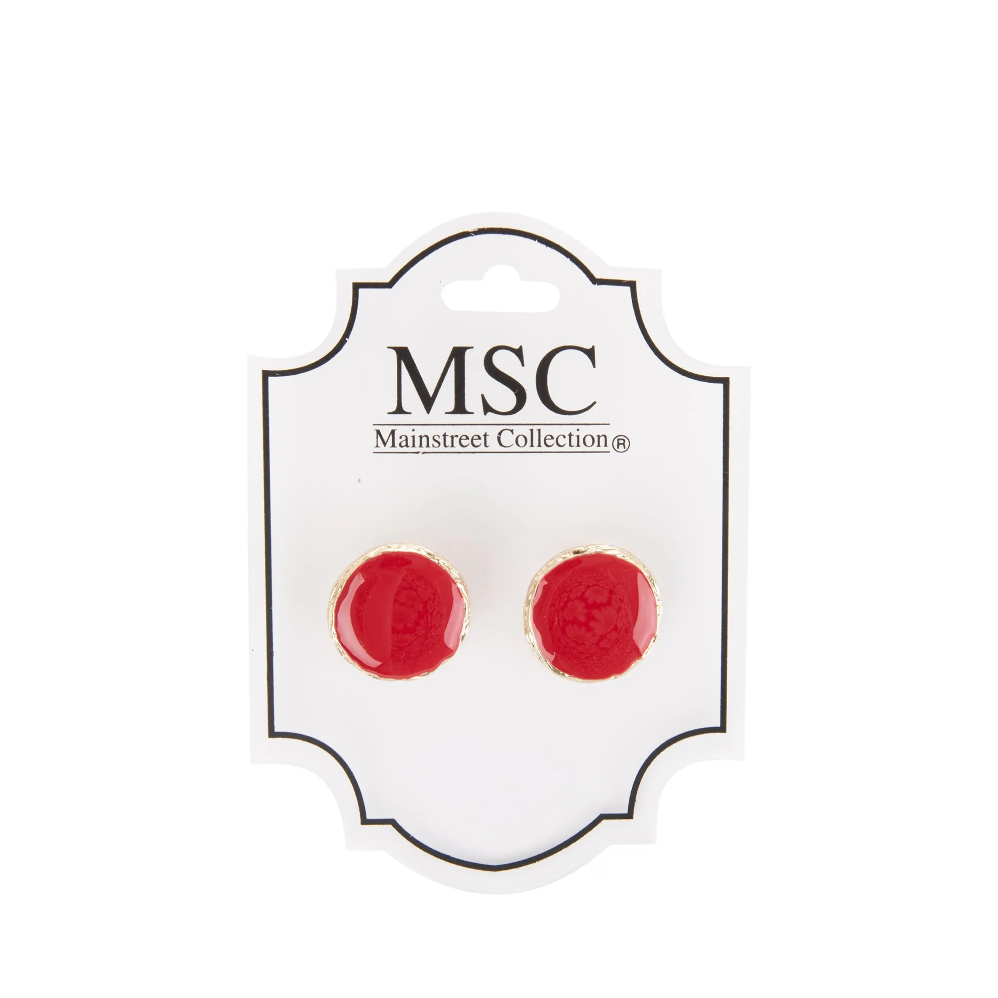 Enamel Post Earrings