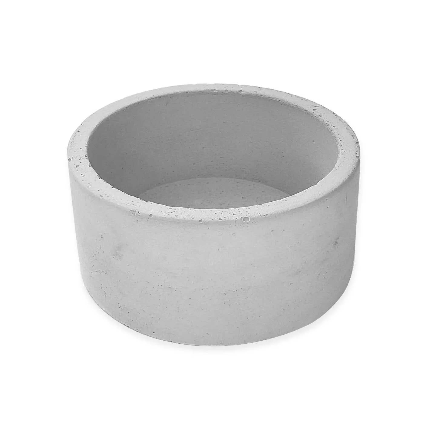 Gray Round Planter