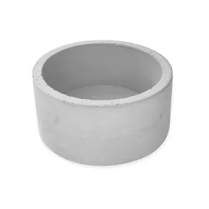 Gray Round Planter