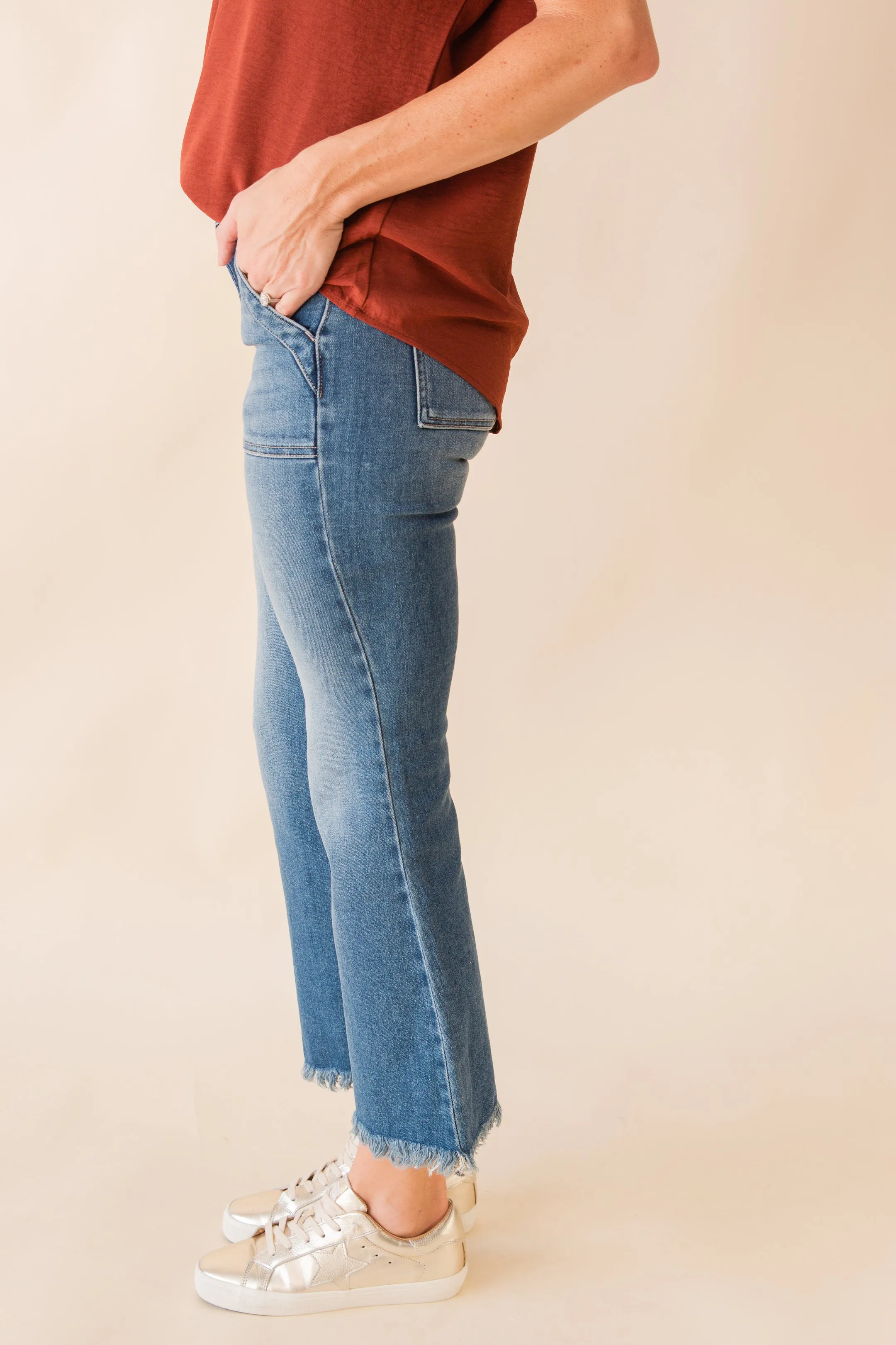 Happi Cargo Cropped Flare Jean