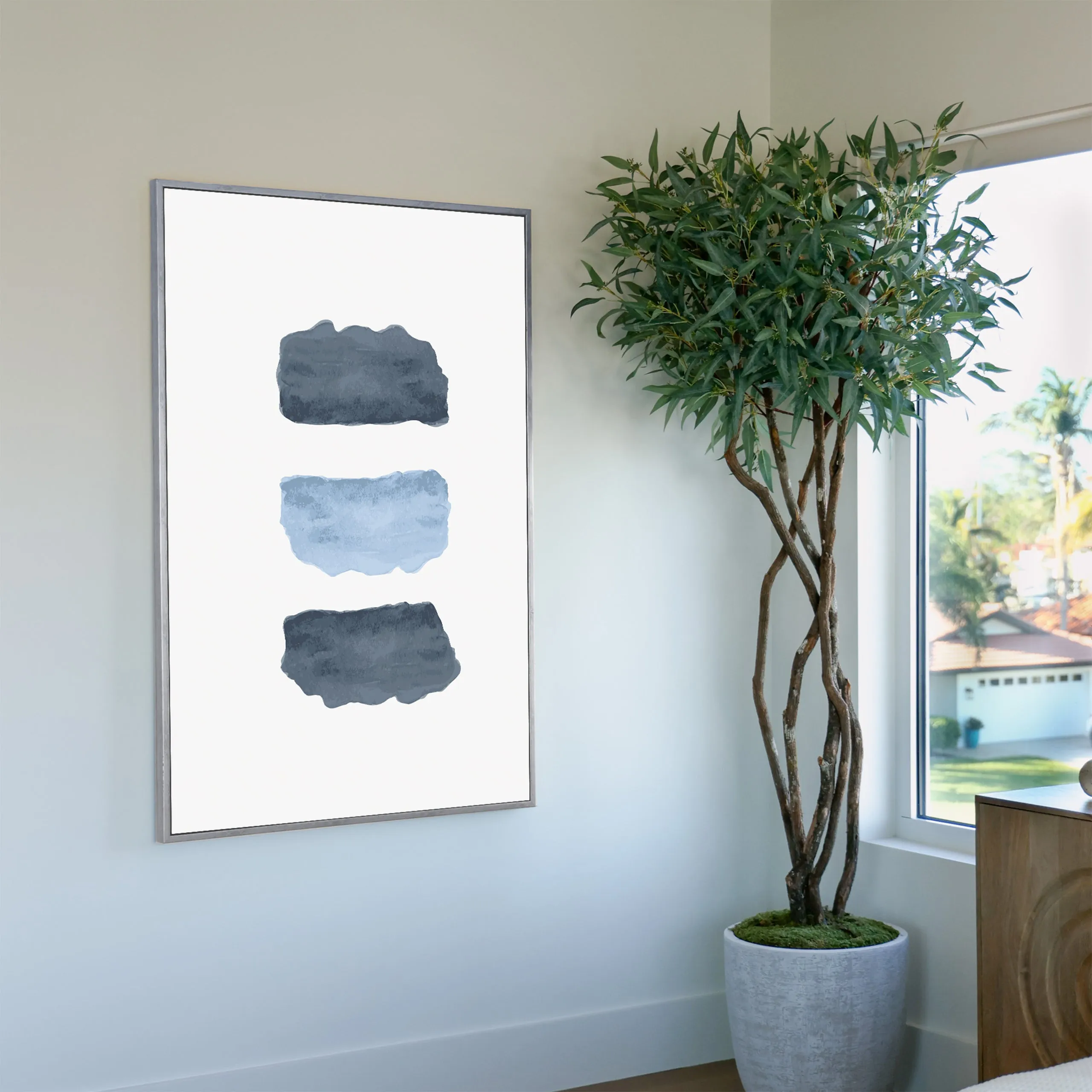 Hues of Blue 1 Custom Art