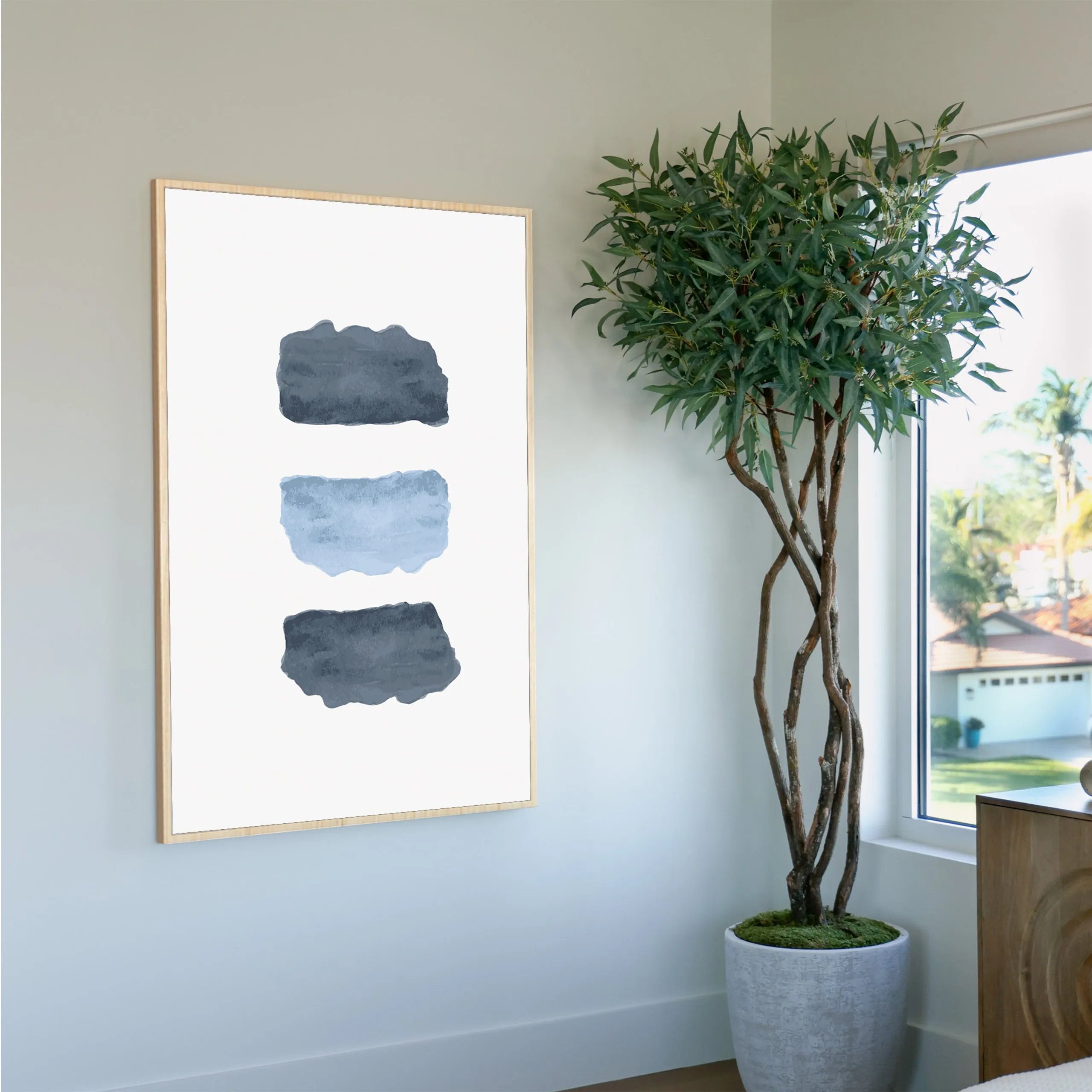 Hues of Blue 1 Custom Art