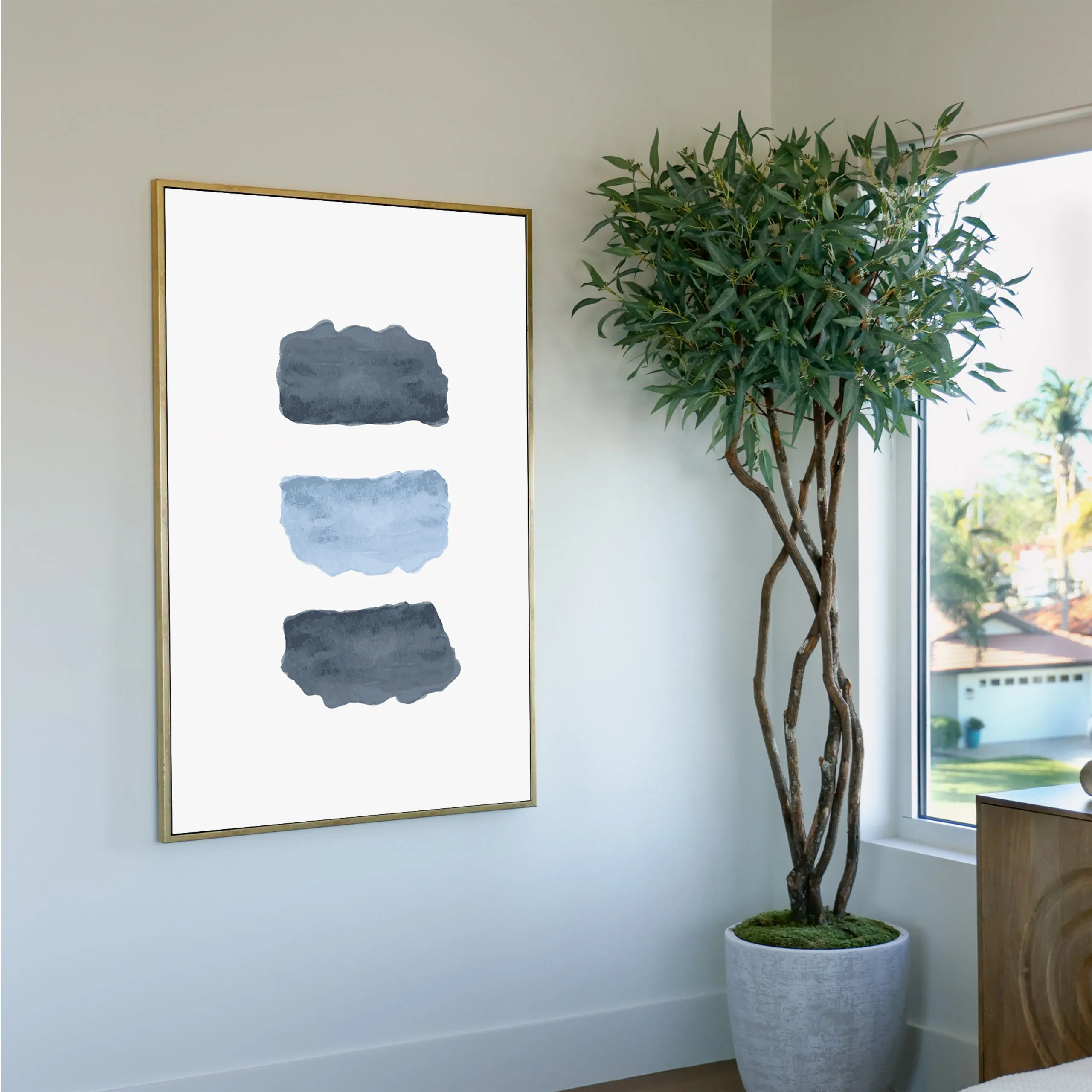 Hues of Blue 1 Custom Art