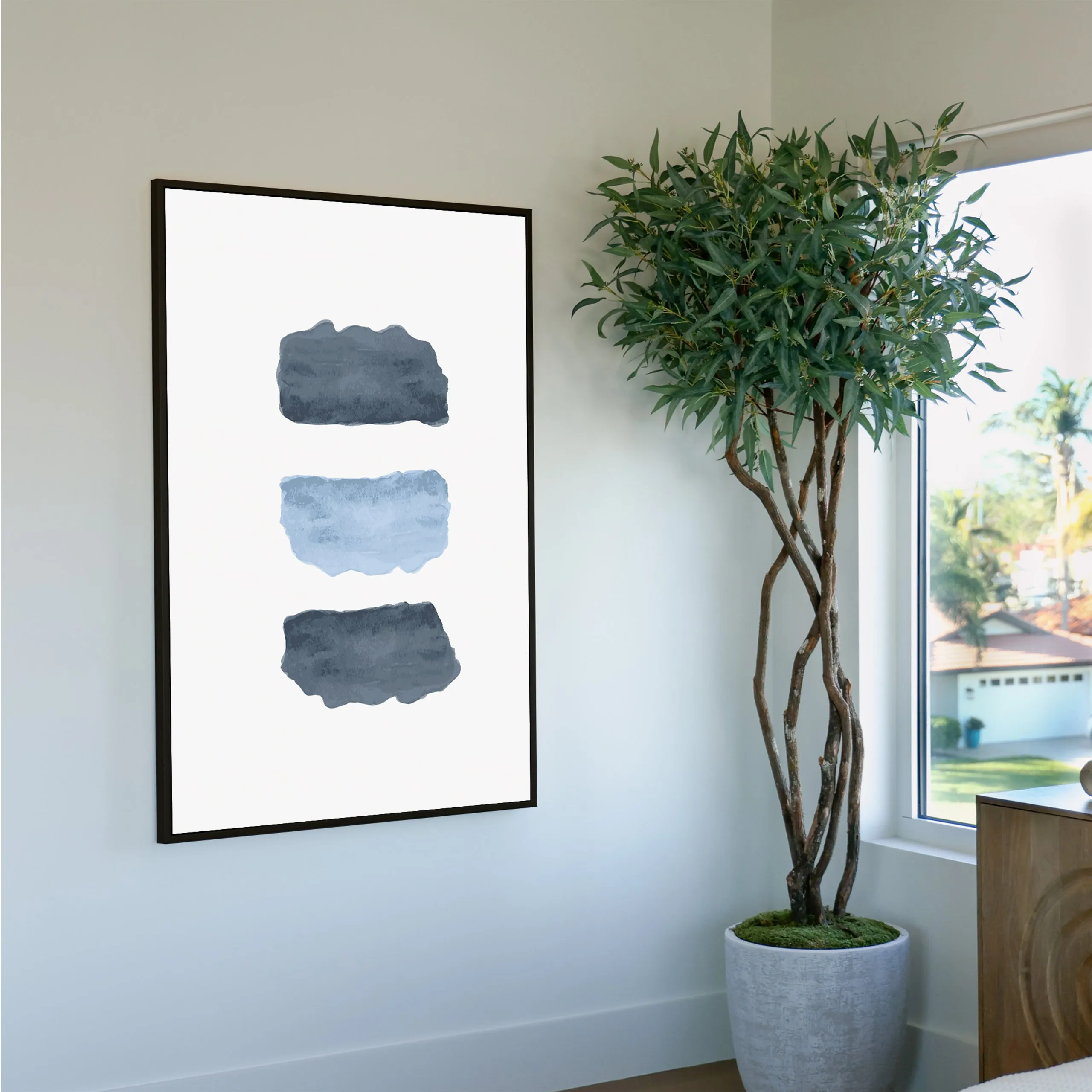 Hues of Blue 1 Custom Art