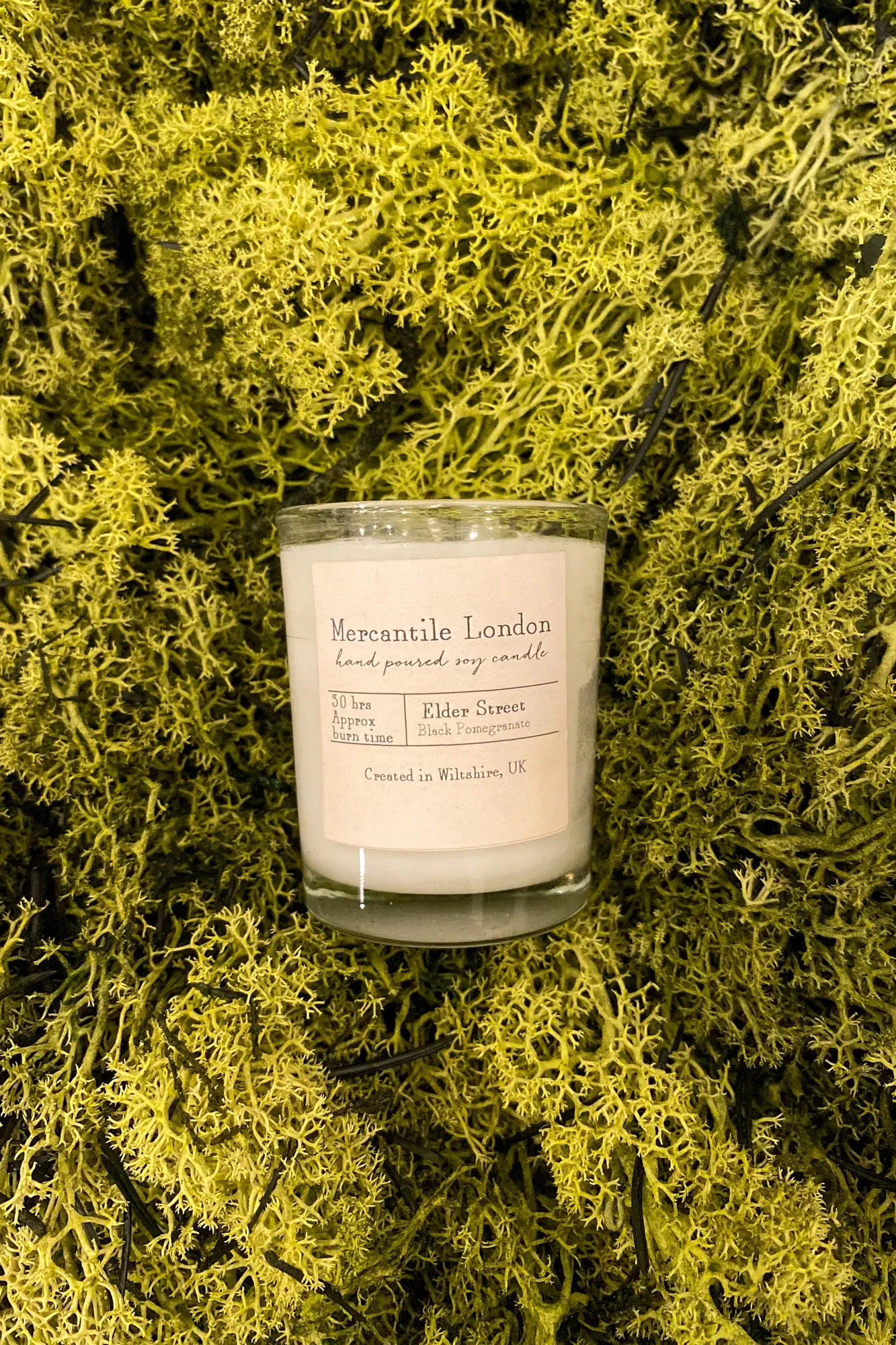 Mercantile London Elder Street Black Pomegranate Votive Candle