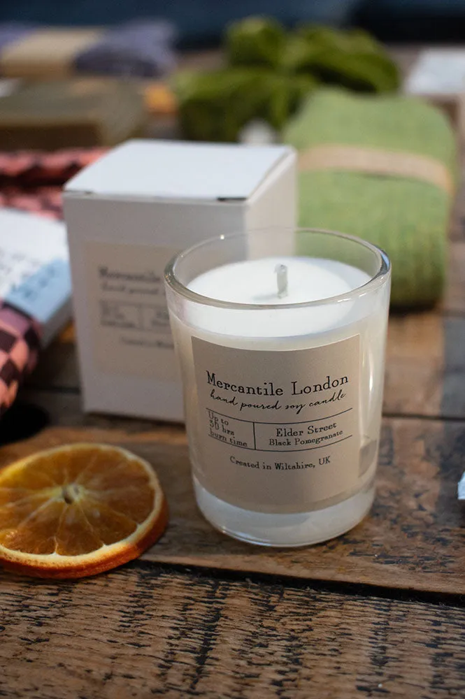 Mercantile London Elder Street Black Pomegranate Votive Candle