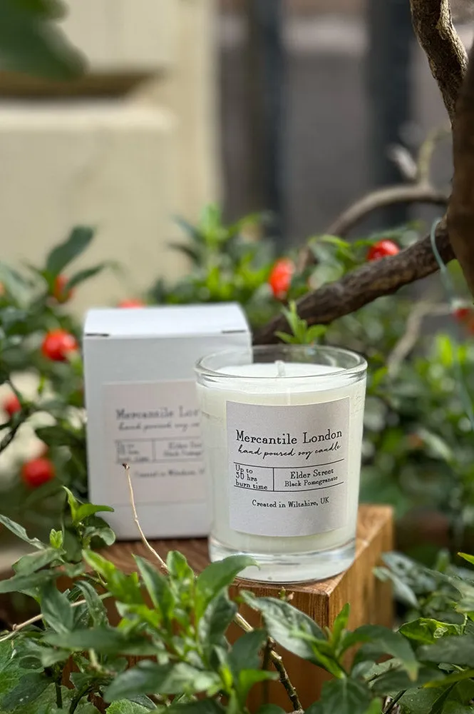 Mercantile London Elder Street Black Pomegranate Votive Candle