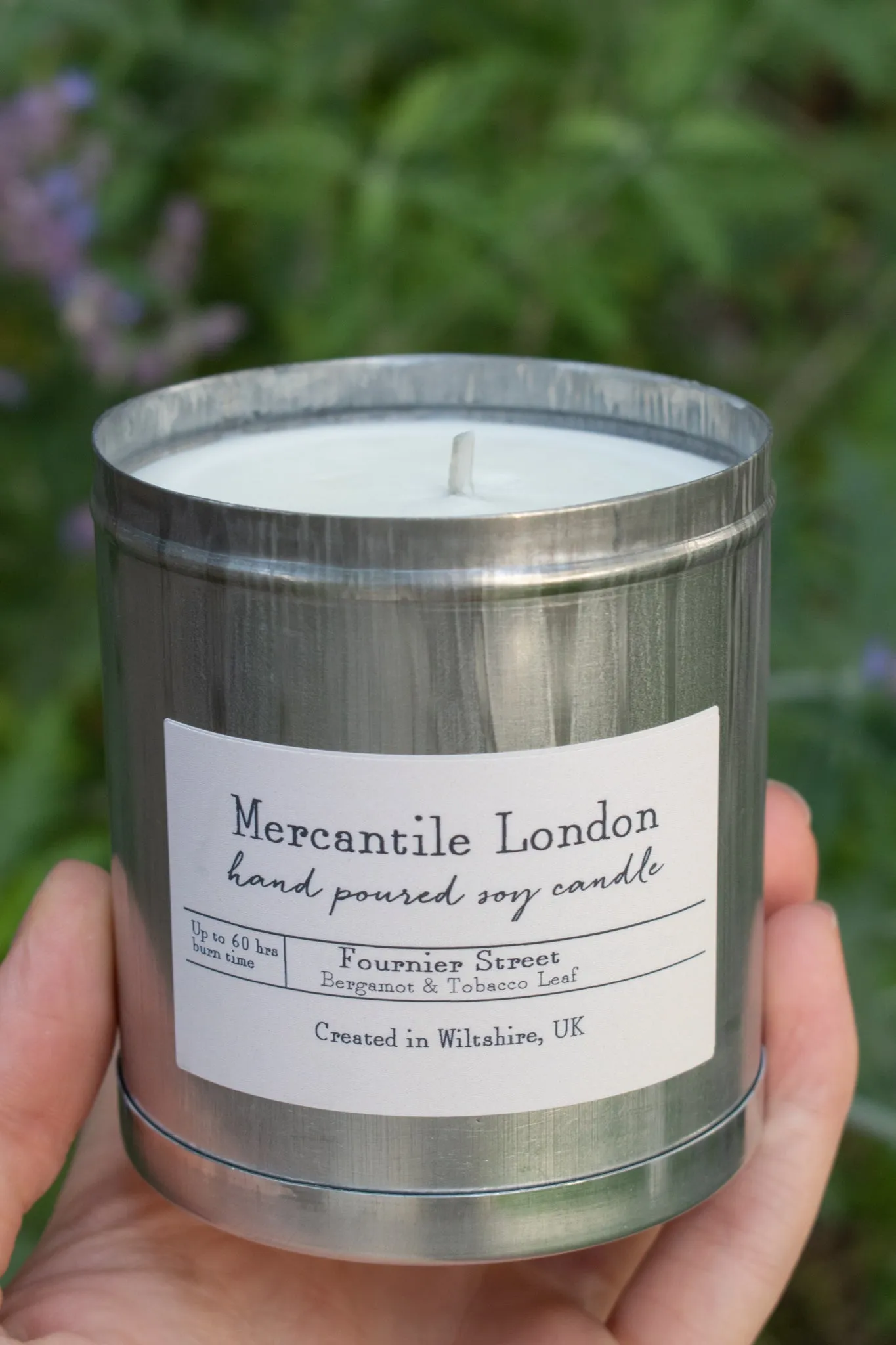 Mercantile London Fournier Street Bergamot And Tobacco Leaf Tin Candle