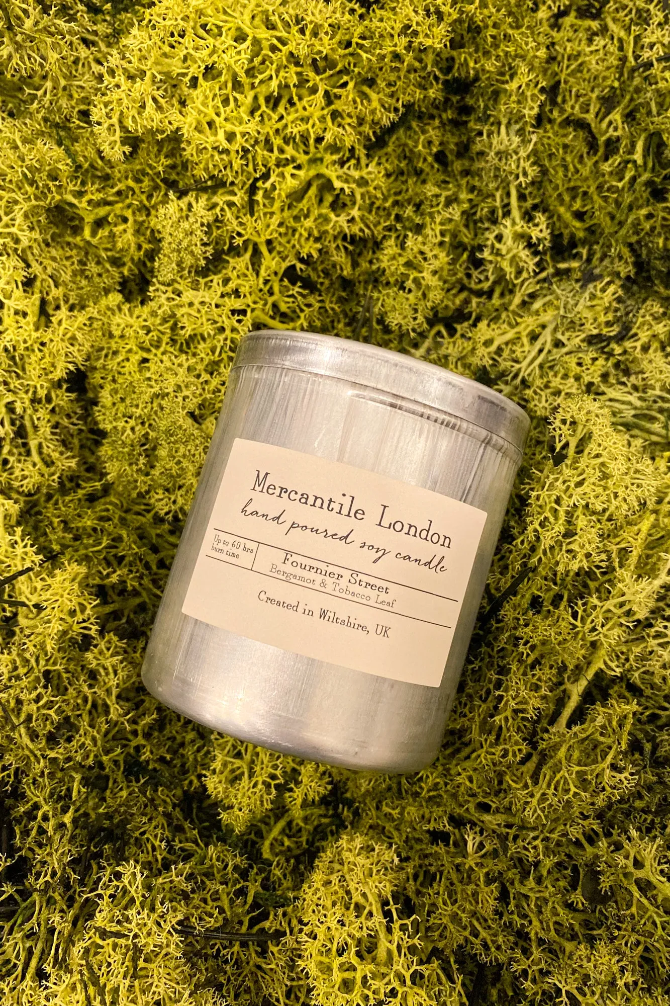 Mercantile London Fournier Street Bergamot And Tobacco Leaf Tin Candle