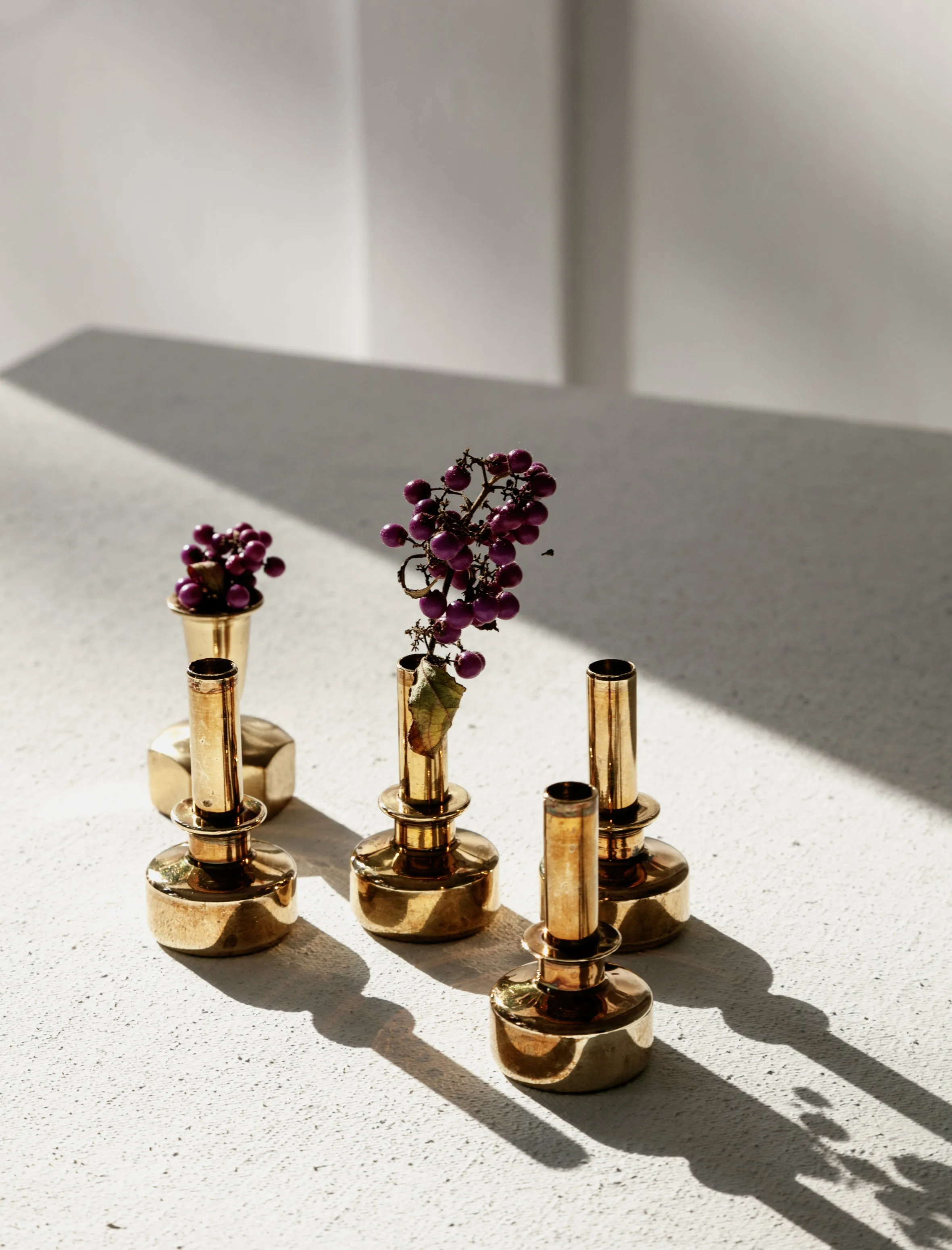 Mini Brass Candlesticks