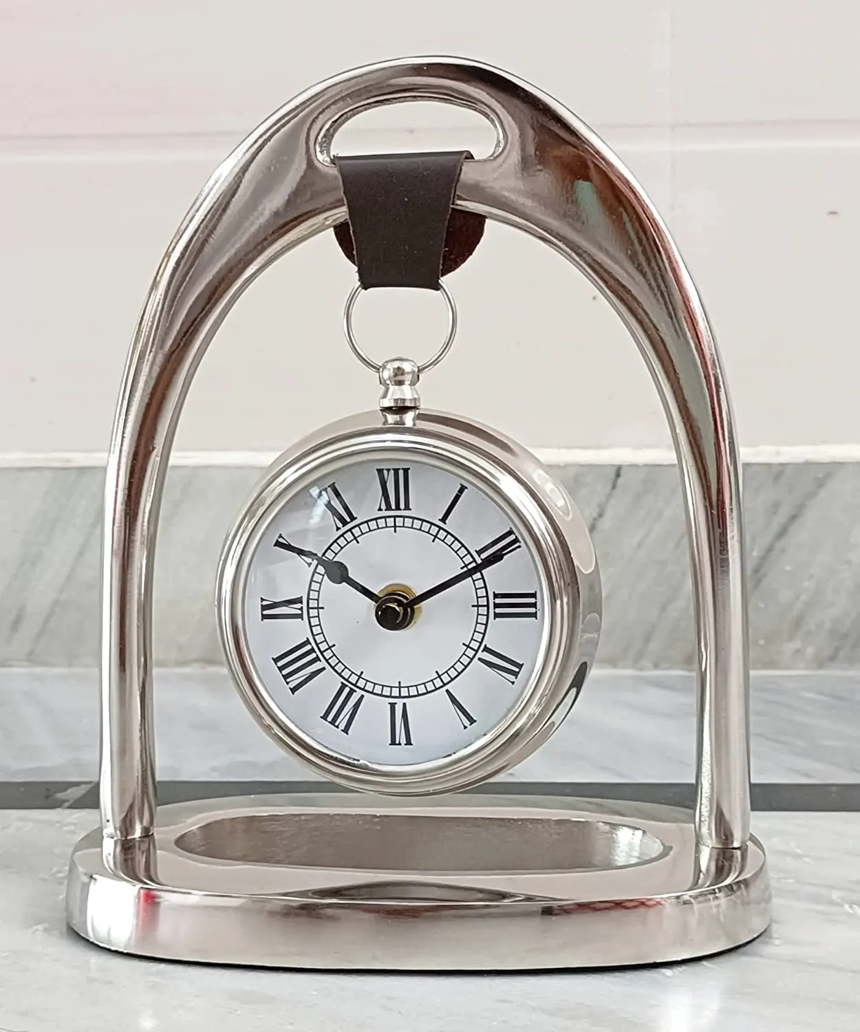 Nautical Style Brass Table Clock for Home Office Living Room Decor Handicrafts Items