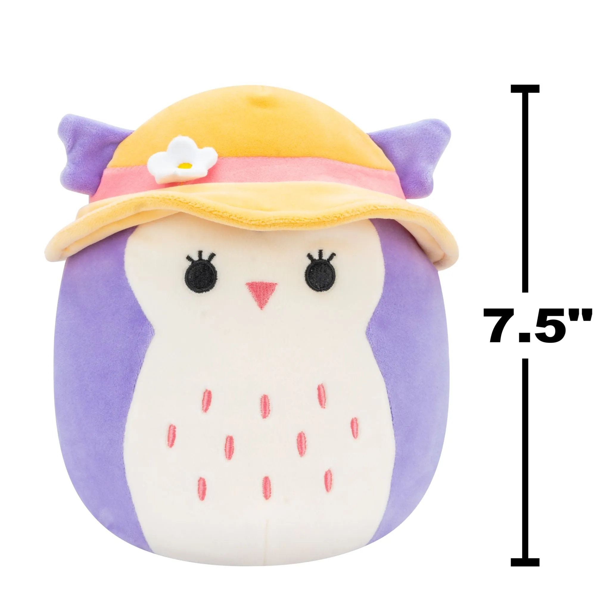 Squishmallows 7.5 Inch Plush  Holly Purple Owl