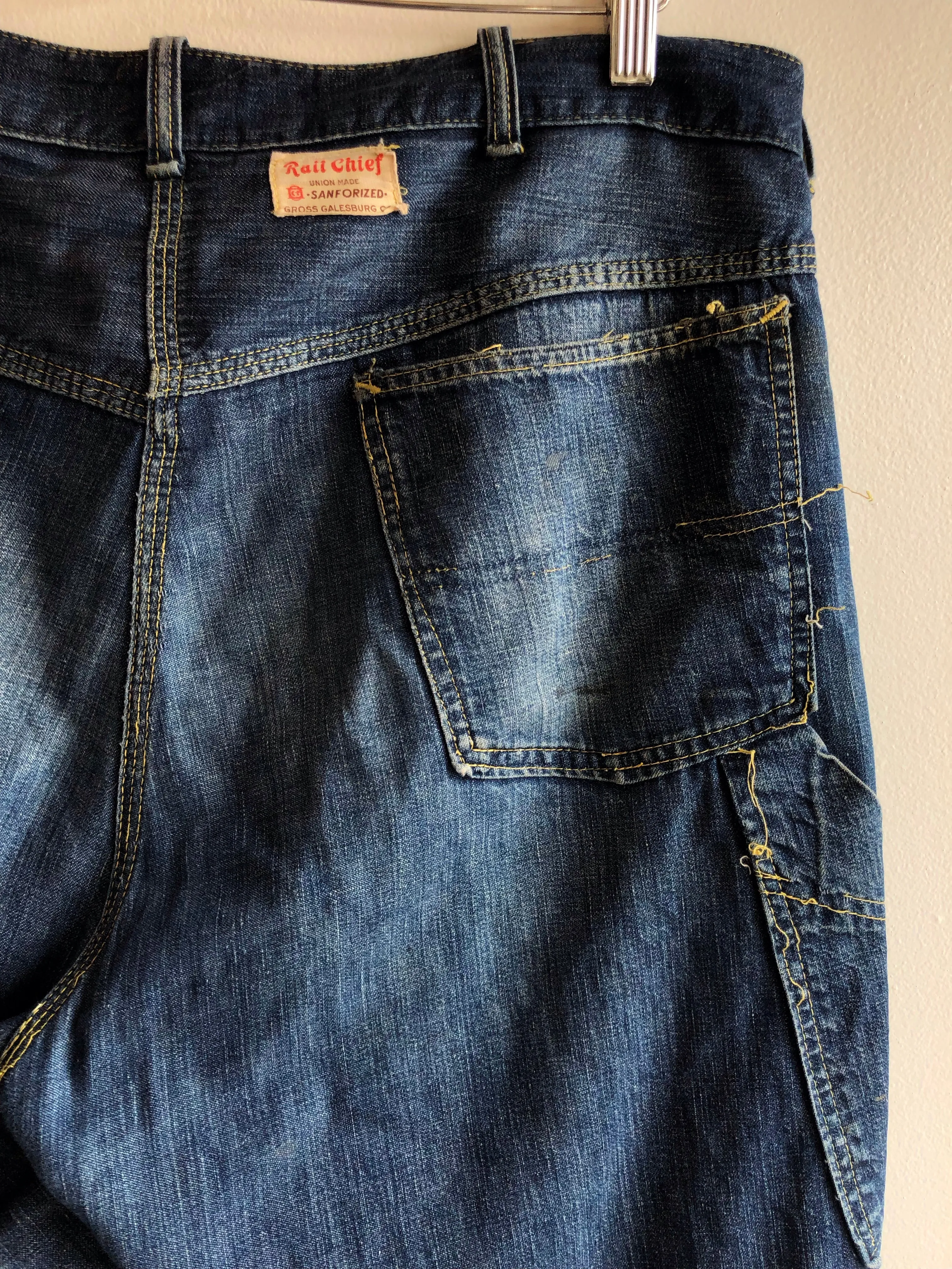 Vintage 1940/1950s Rail Chief Denim Engineer Jeans