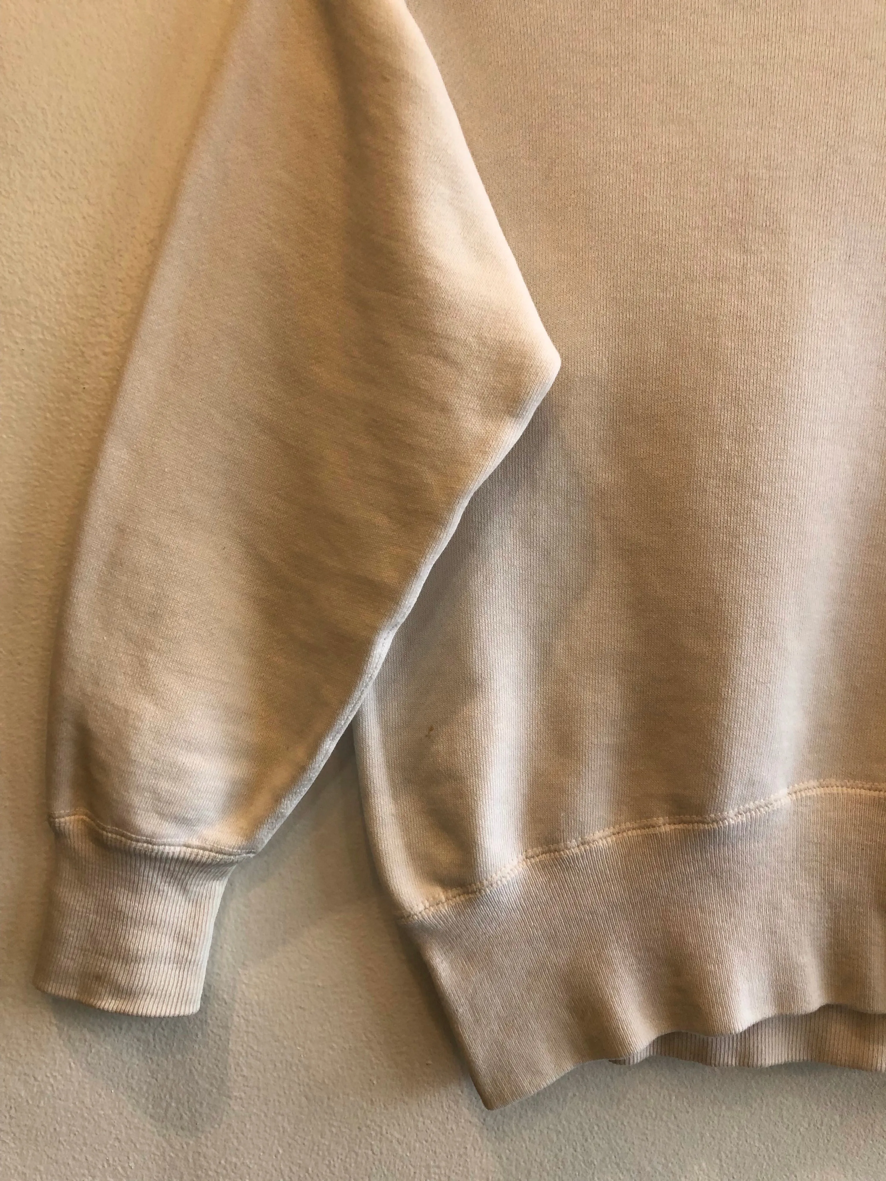 Vintage 1950s Champion Running Man Zeta Tau Alpha Flock-Printed Sweatshirt