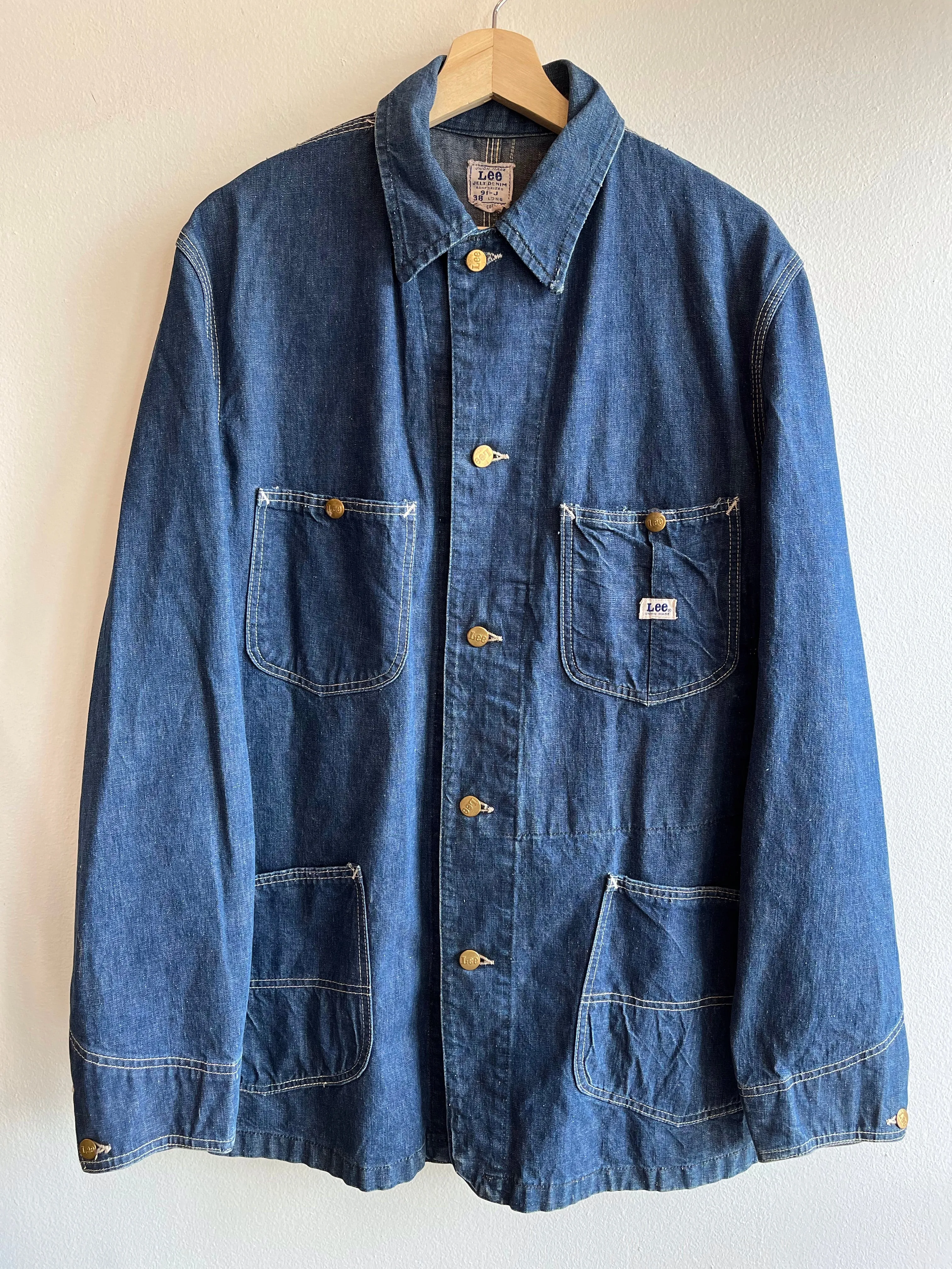 Vintage 1960s Lee Jelt Denim 91-J Chore Jacket