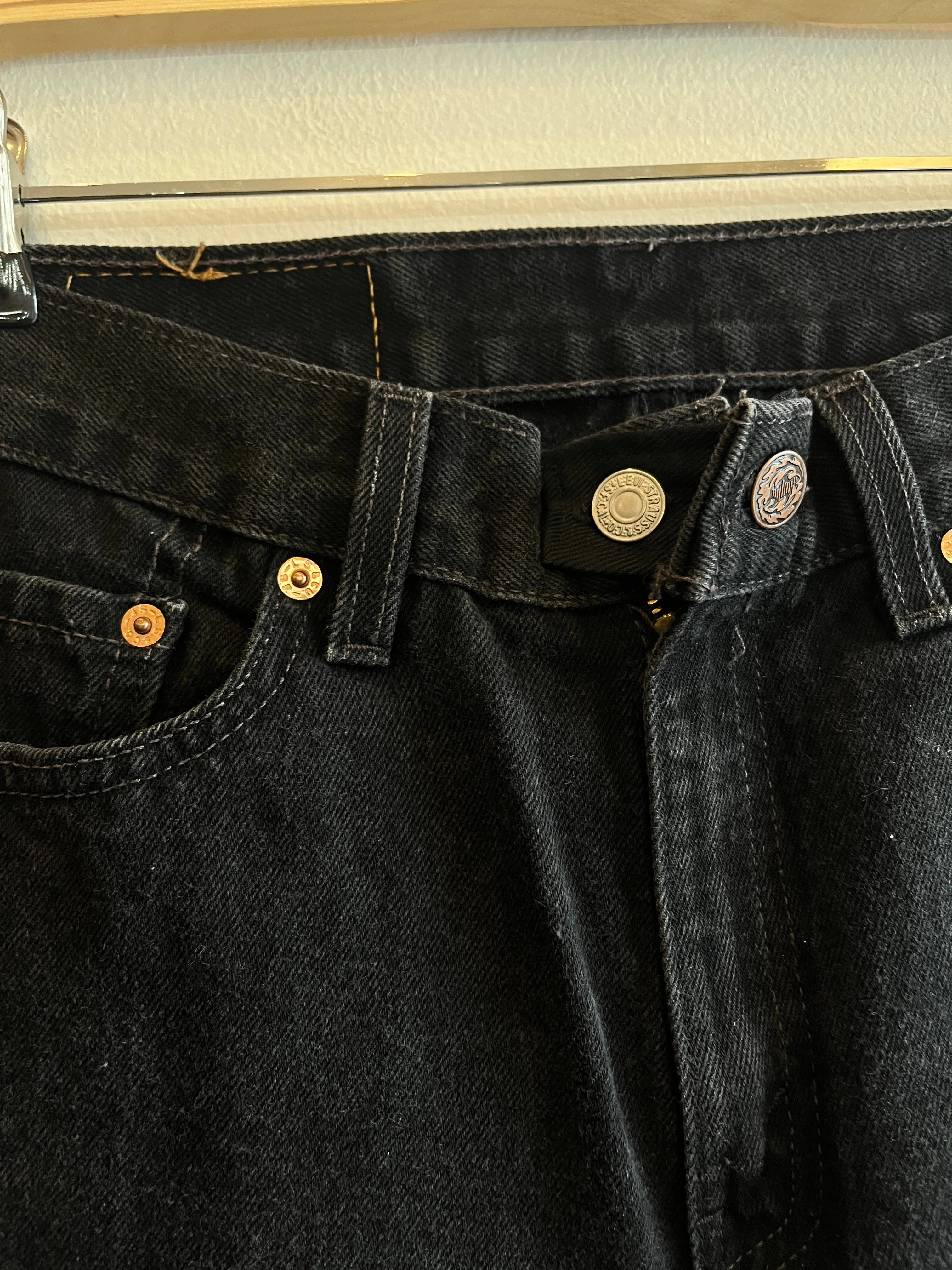 Vintage 1990's Levis 512 Black Denim Jeans