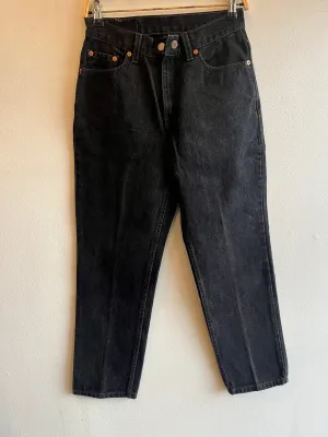 Vintage 1990's Levis 512 Black Denim Jeans