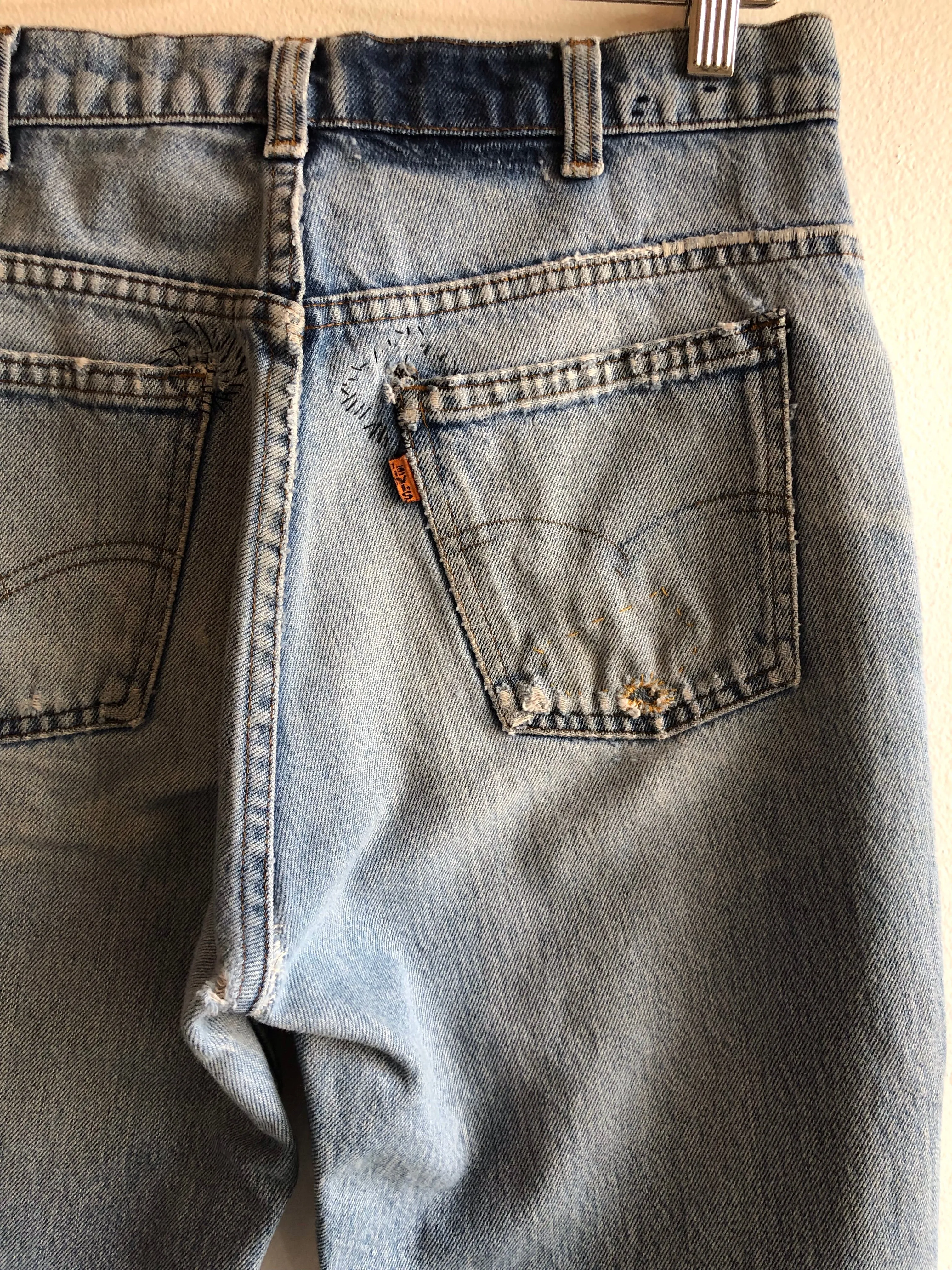 Vintage Levis Patchwork Orange Tab