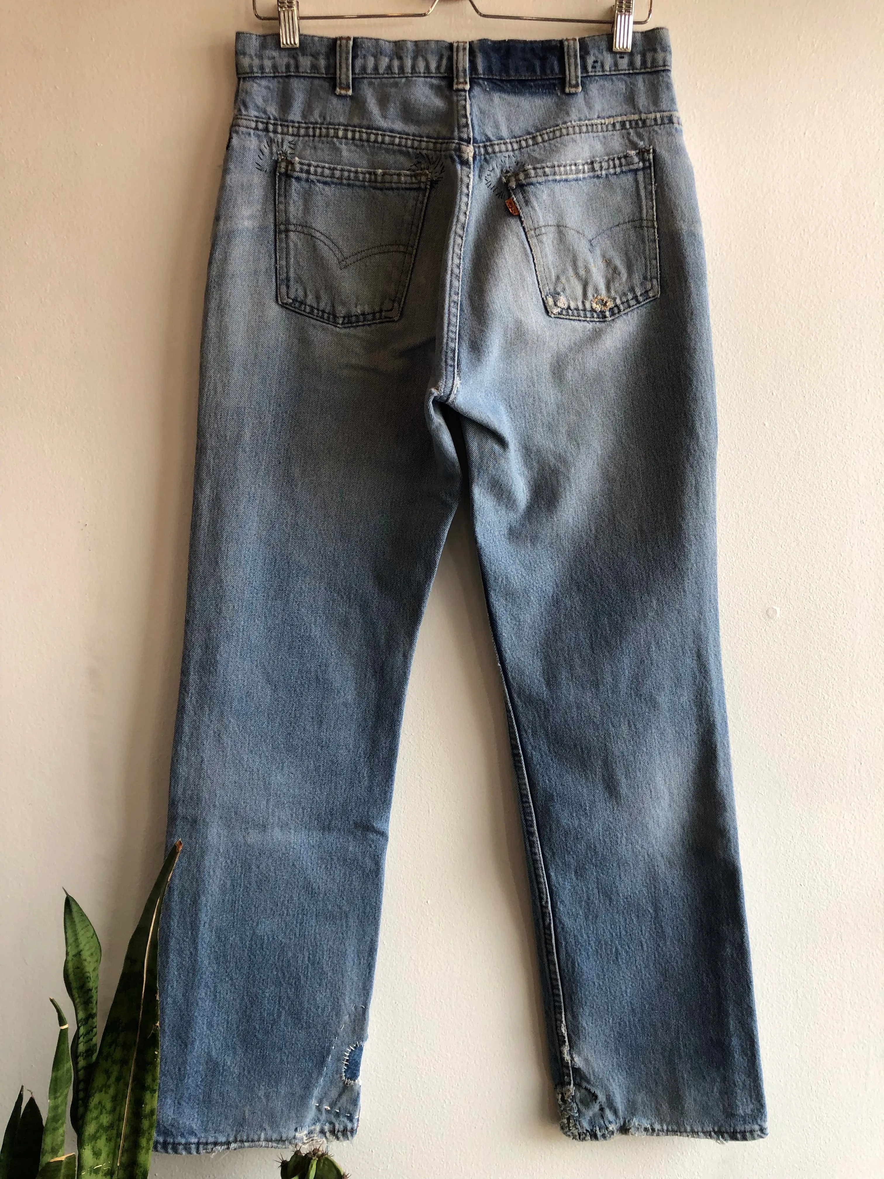 Vintage Levis Patchwork Orange Tab