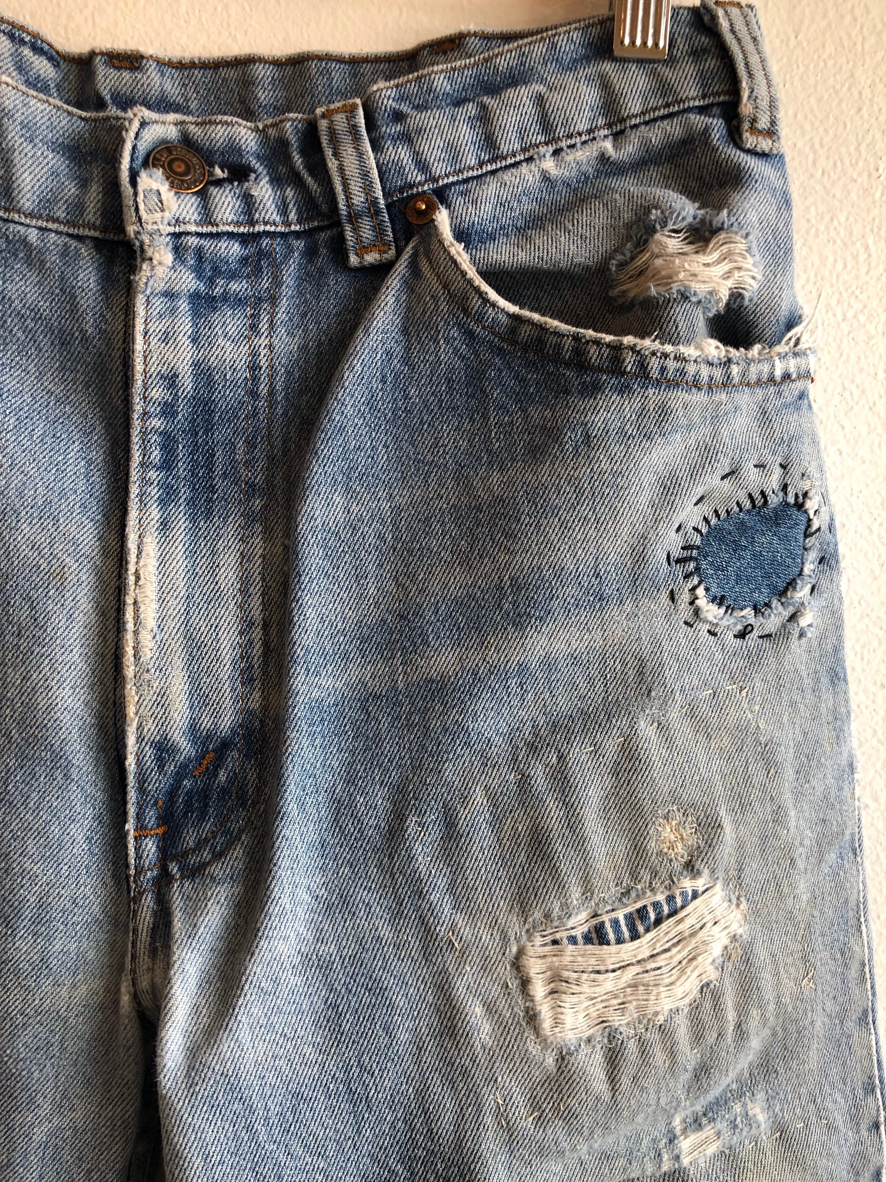 Vintage Levis Patchwork Orange Tab