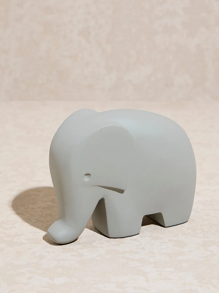 Westside Home Light Grey Elephant Decorative Object