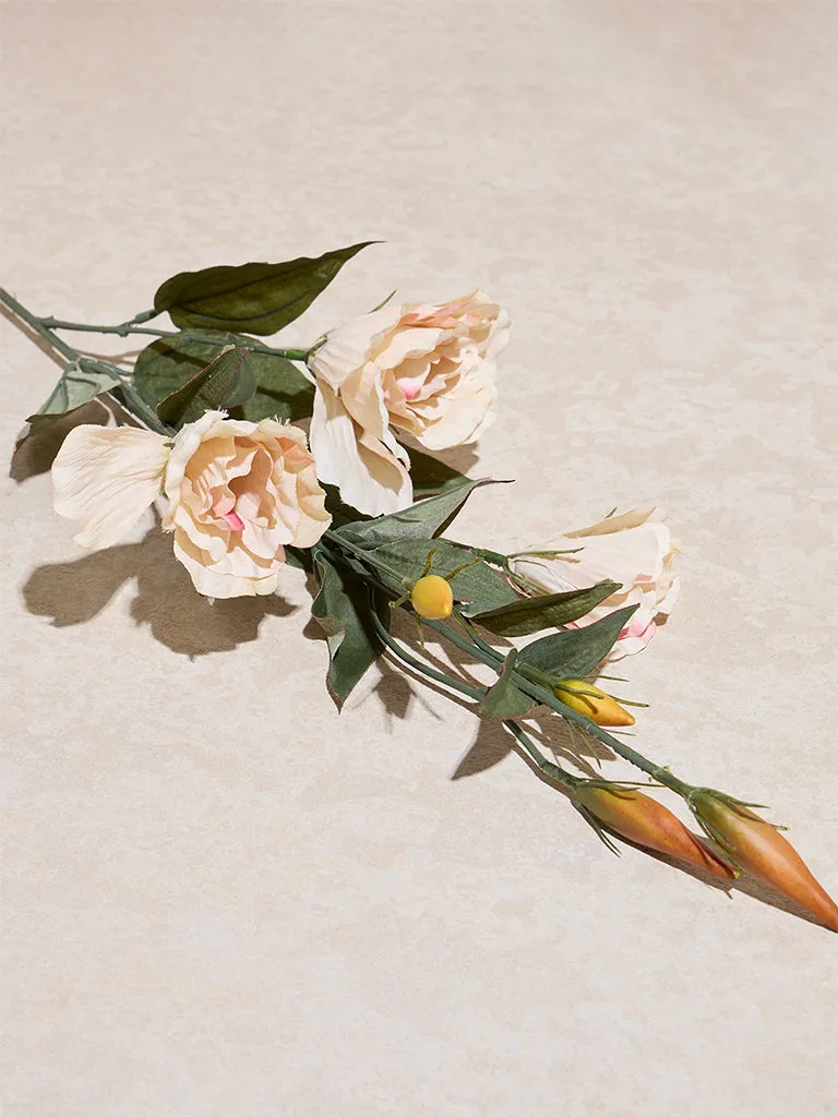 Westside Home Off-White Single Artificial Balloon Flower